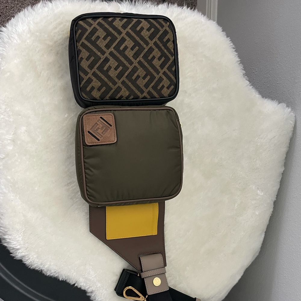 Authentic FENDI Canvas Multi Pouch Belt Bag - Picture 10 of 14